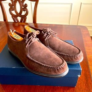 Peter Millar suede Lace up moc toe